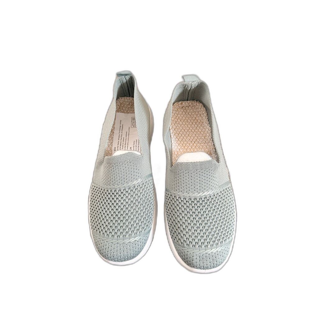 NWT‎ Sage Green Knit Slip-On Sneakers - Size EU 40/US 9